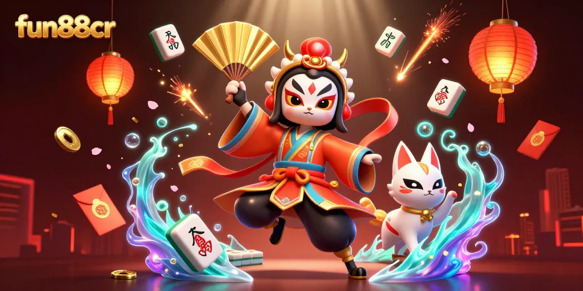 Engage with fun88cr's vibrant gambling experience featuring dynamic characters and casino elements.