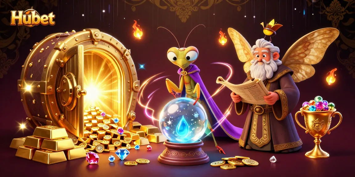Experience captivating gaming insights at Hubet with mystical characters and rich casino treasures.