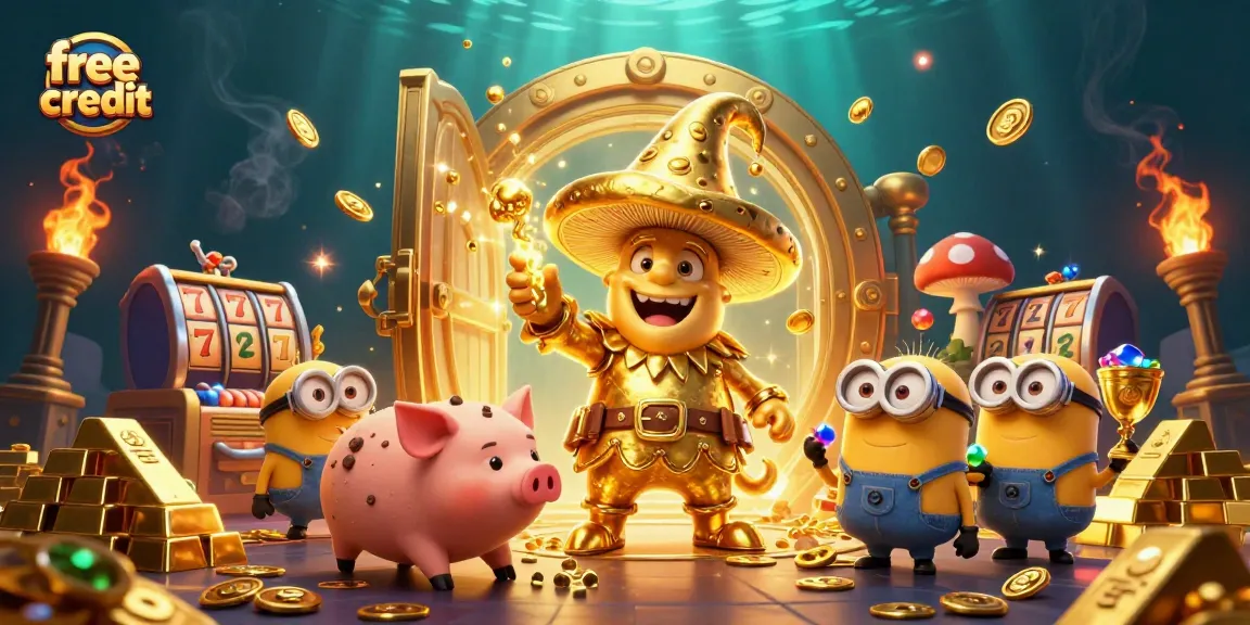 Spin and win with free credit bonuses at vibrant online casinos featuring magical treasures.