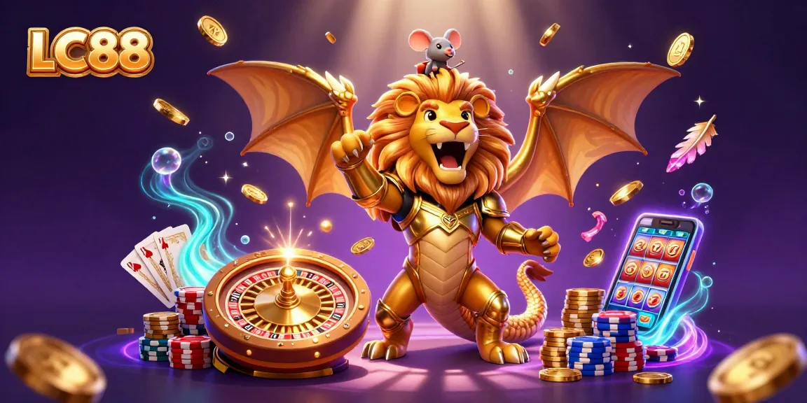 Experience exciting gameplay at LC88 with dynamic casino action, roaring chimera, and stunning gaming elements.