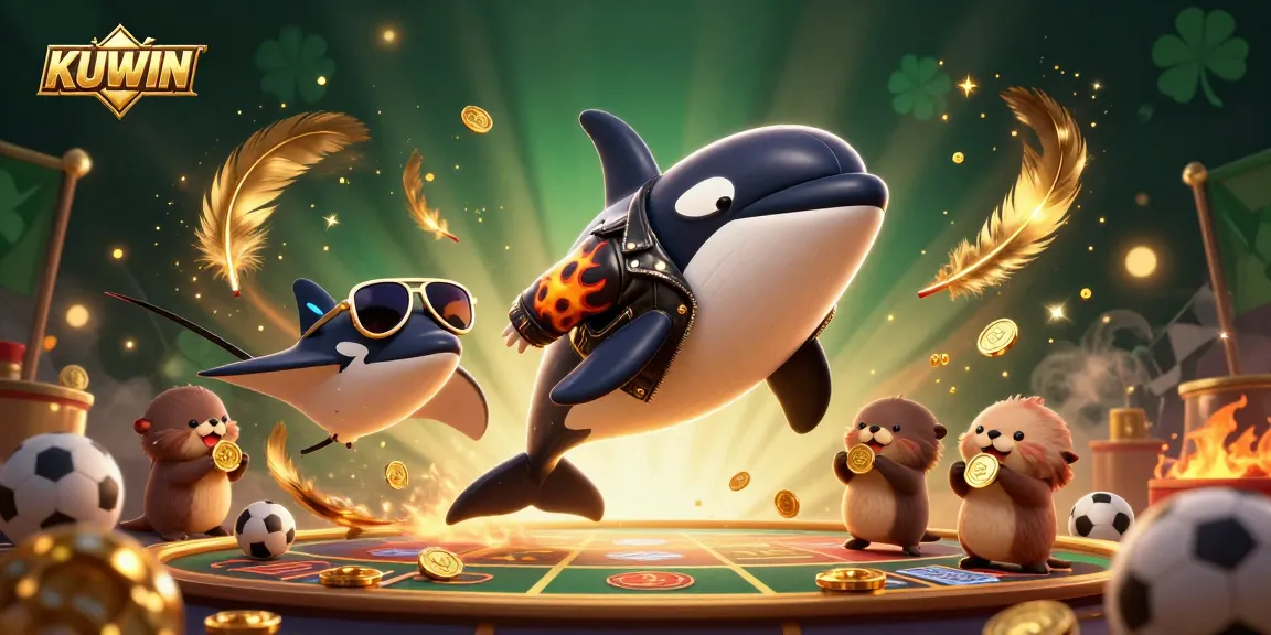 Experience thrilling sports betting with KUWIN as sea creatures ignite excitement amidst gold coins.