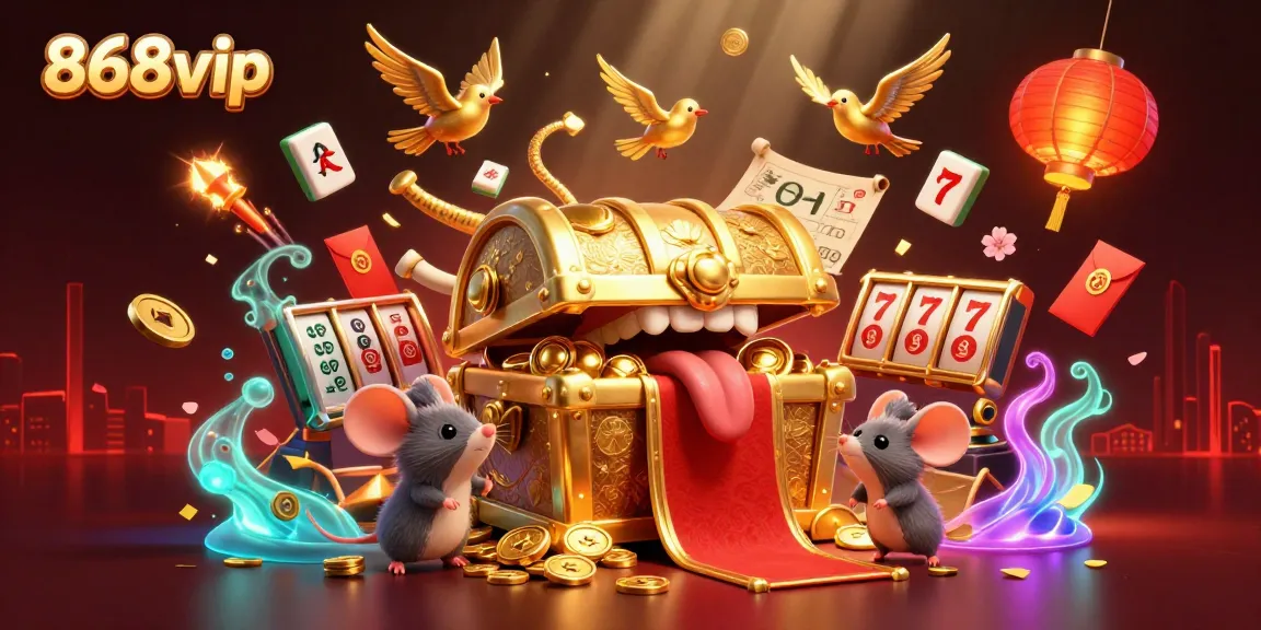 Engage with 868vip's thrilling casino experience featuring vibrant gaming elements and dynamic characters.