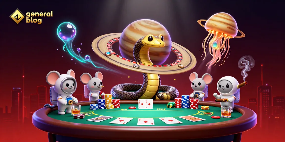 Engage in thrilling bets on a general blog casino with astronaut mice and a cosmic dealer.
