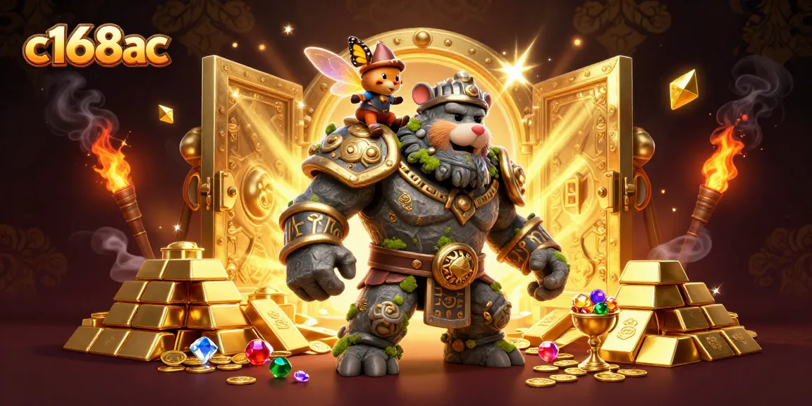 Experience the magic of c168ac with a fantasy-themed casino illustration highlighting exciting gaming elements.